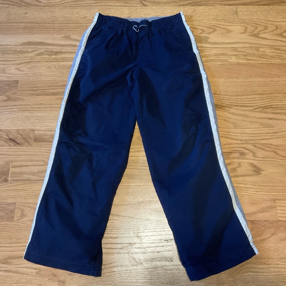 Cherokee Blue and White Lightweight Jogger with Athletic Stripe Mesh Gray Lining